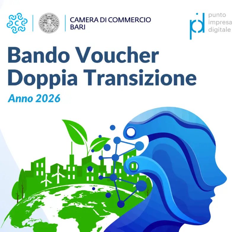 Trasformazione digitale per le imprese di Bari — Bando Voucher Doppia Transizione 2026